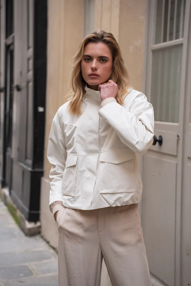 Veste imperméable à poches
