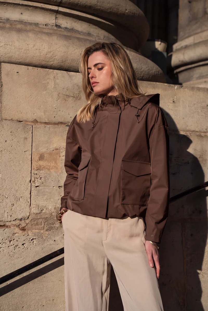 Veste imperméable à poches