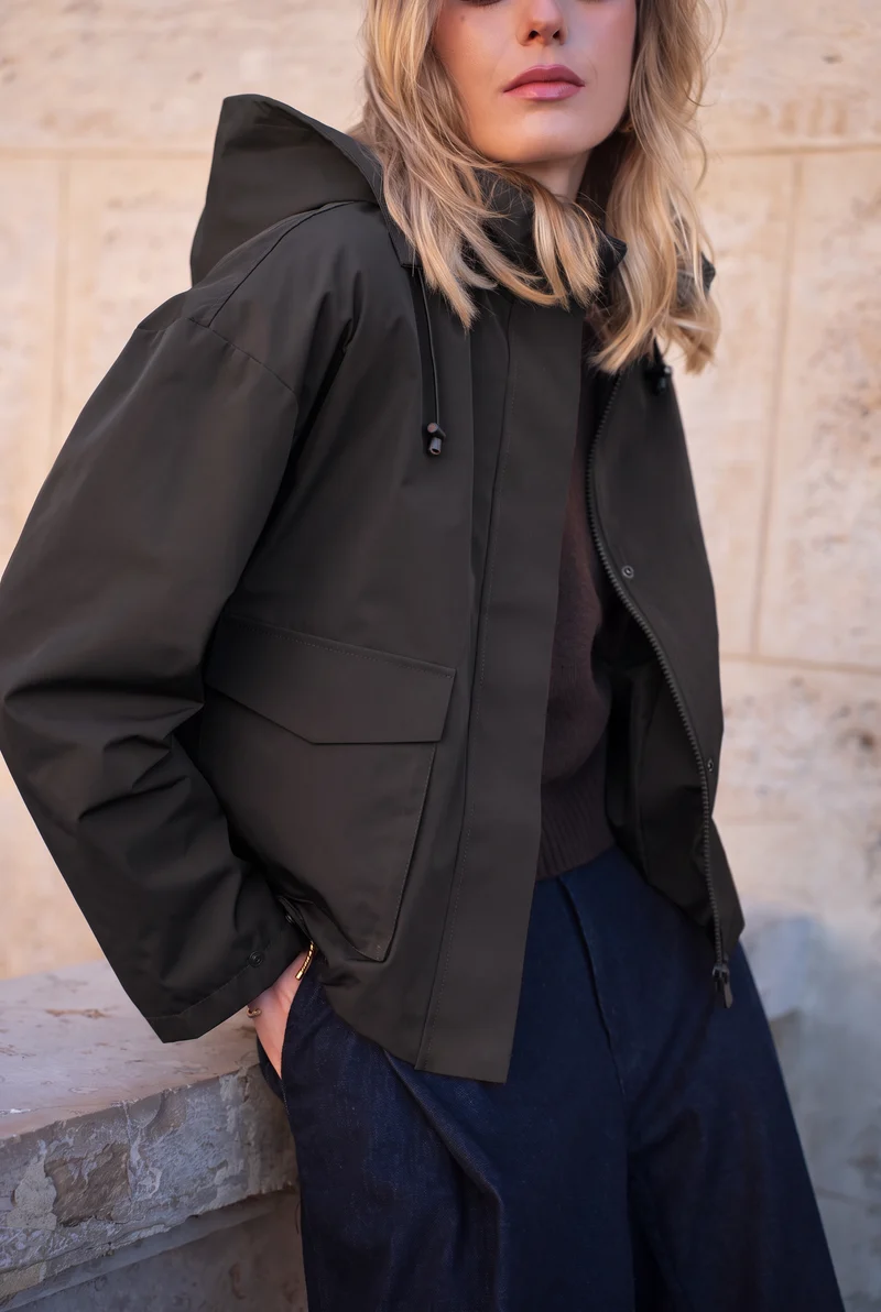 Veste imperméable à poches