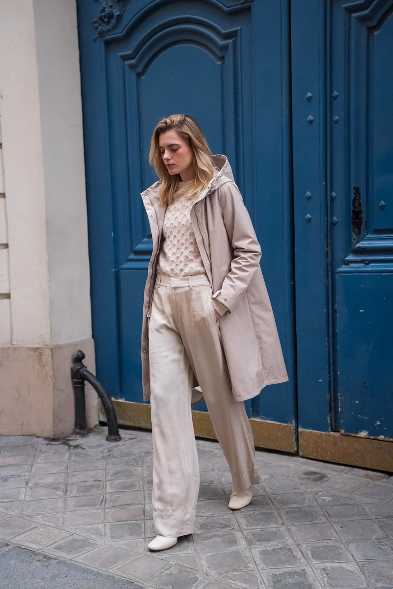 Parka imperméable longue maxi