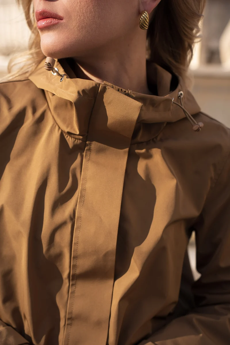 Parka imperméable longue maxi