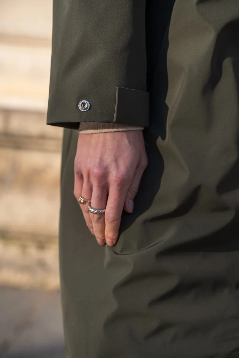 Parka imperméable longue maxi