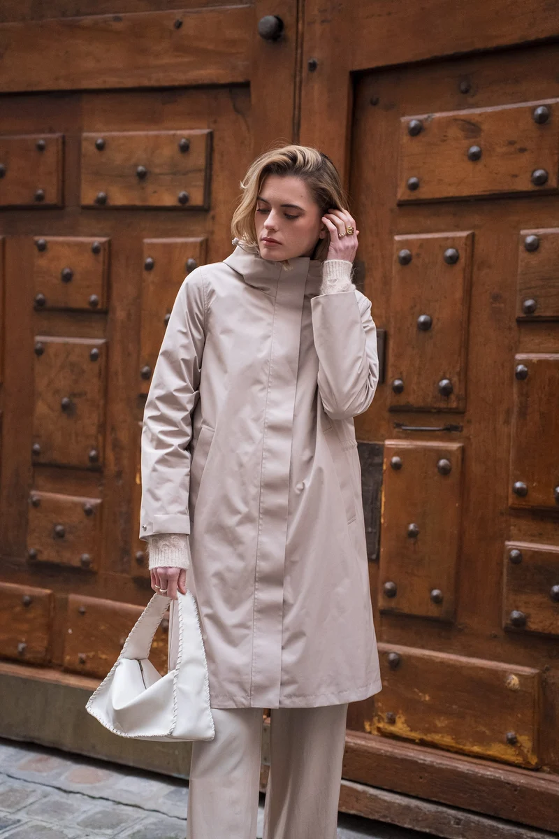 Parka imperméable longue maxi
