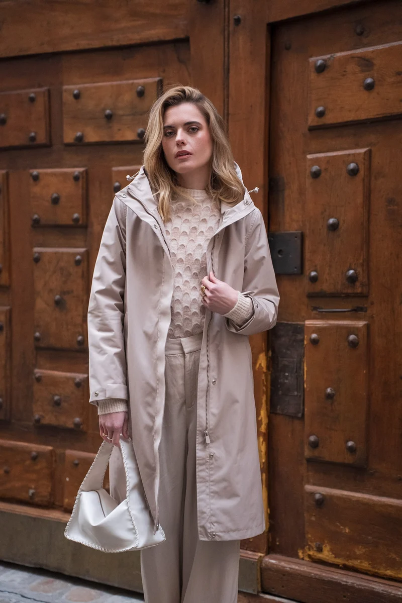 Parka imperméable longue maxi