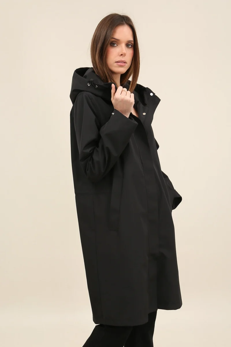 Parka imperméable longue maxi