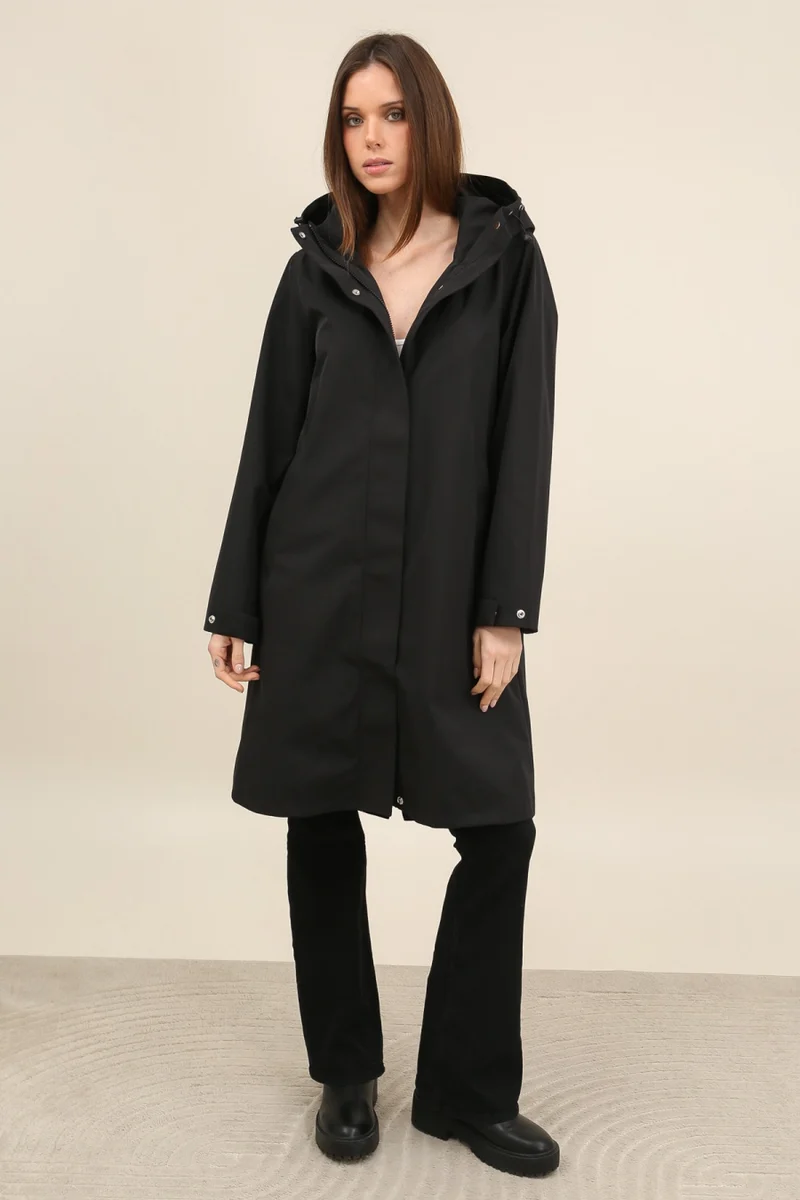 Parka imperméable longue maxi
