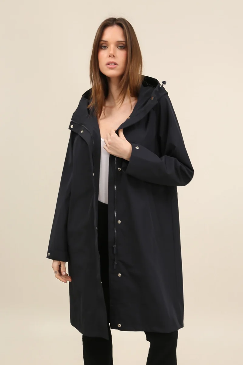 Parka imperméable longue maxi