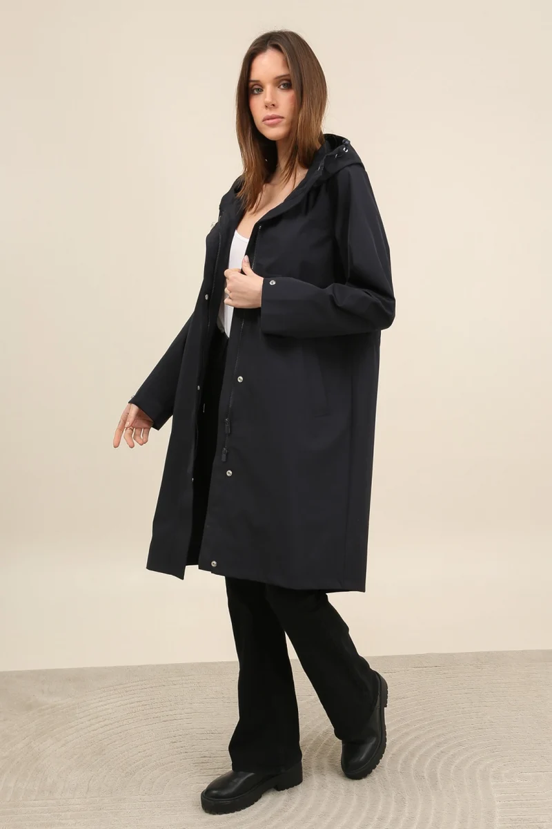 Parka imperméable longue maxi