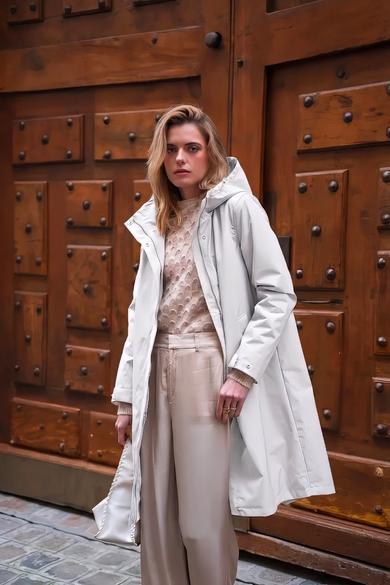 Parka imperméable longue maxi