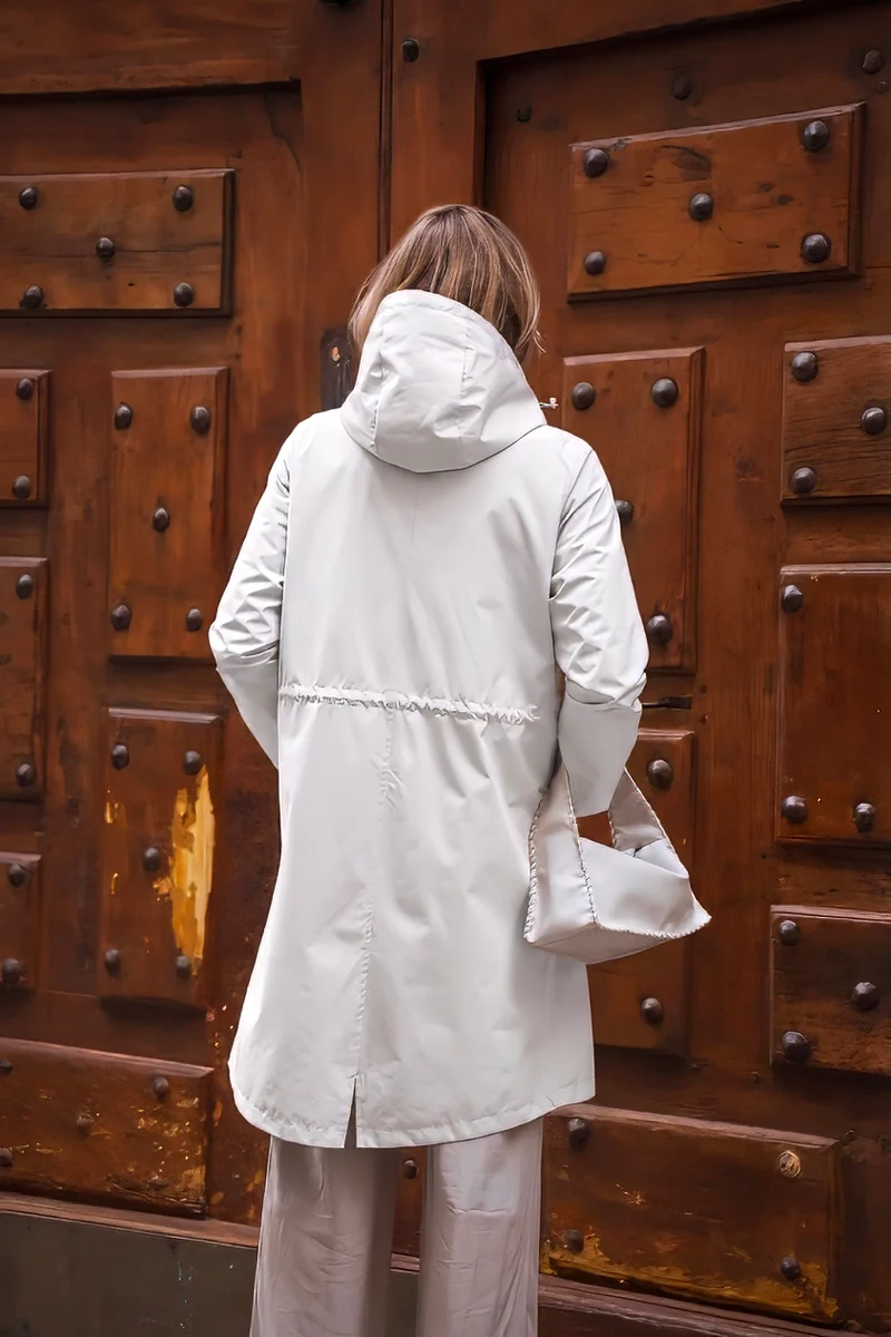 Parka imperméable longue maxi