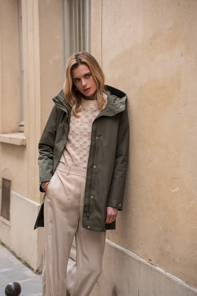 Parka imperméable longue 3/4