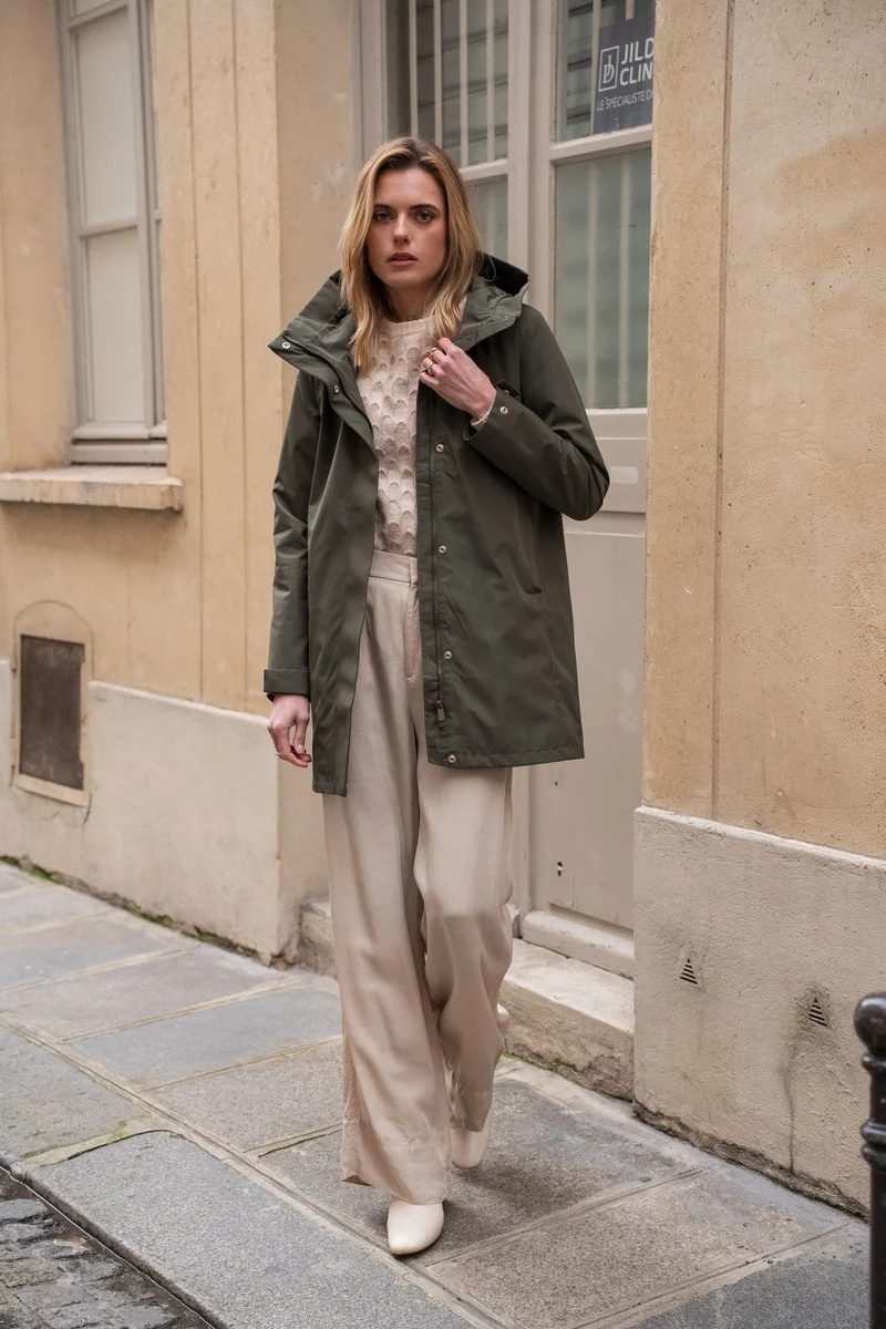 Parka imperméable longue 3/4