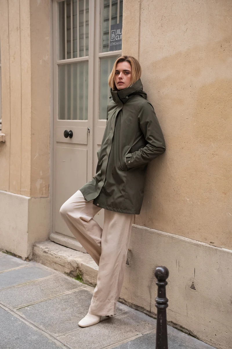 Parka imperméable longue 3/4