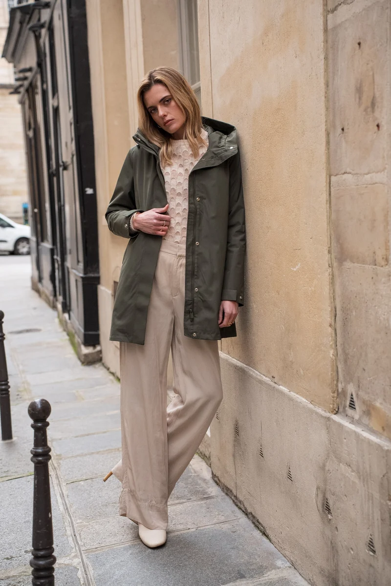 Parka imperméable longue 3/4