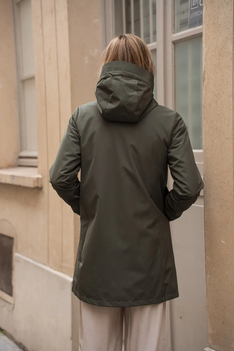 Parka imperméable longue 3/4