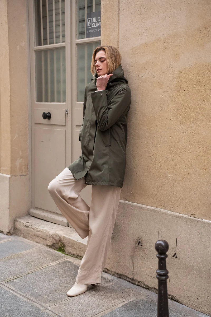 Parka imperméable longue 3/4