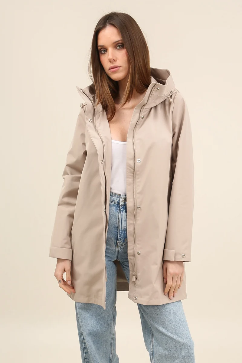Parka imperméable longue 3/4