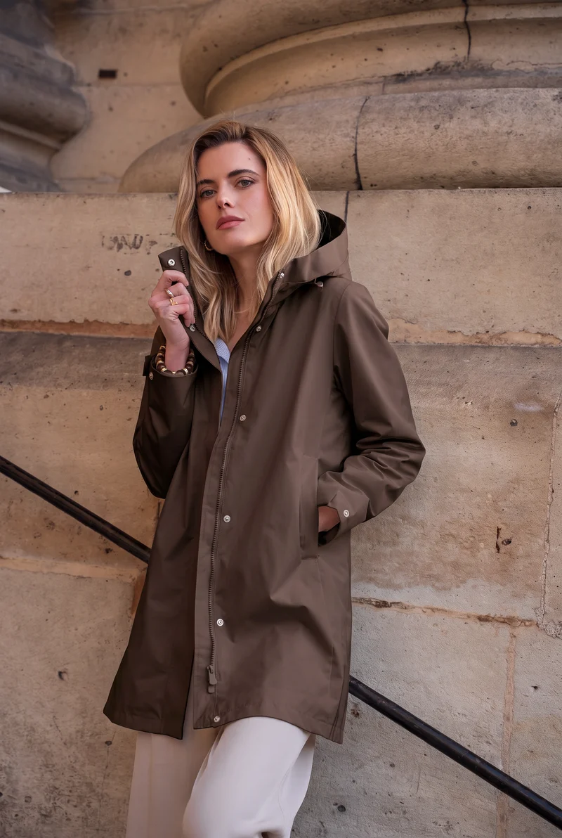 Parka imperméable longue 3/4