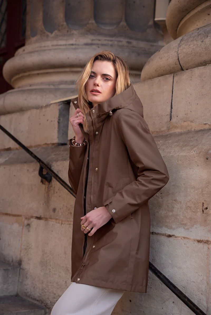 Parka imperméable longue 3/4