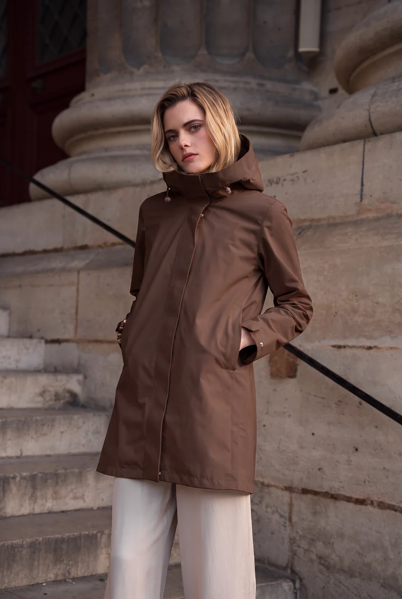 Parka imperméable longue 3/4
