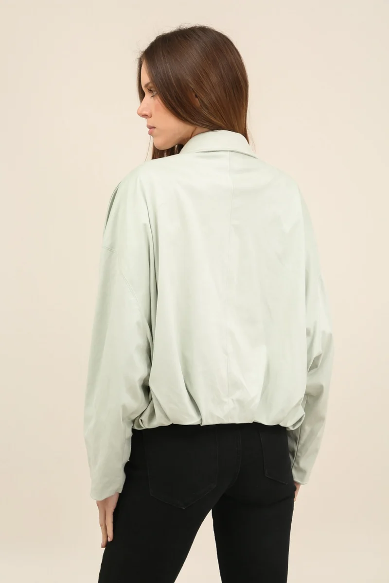 Veste oversize en suédine