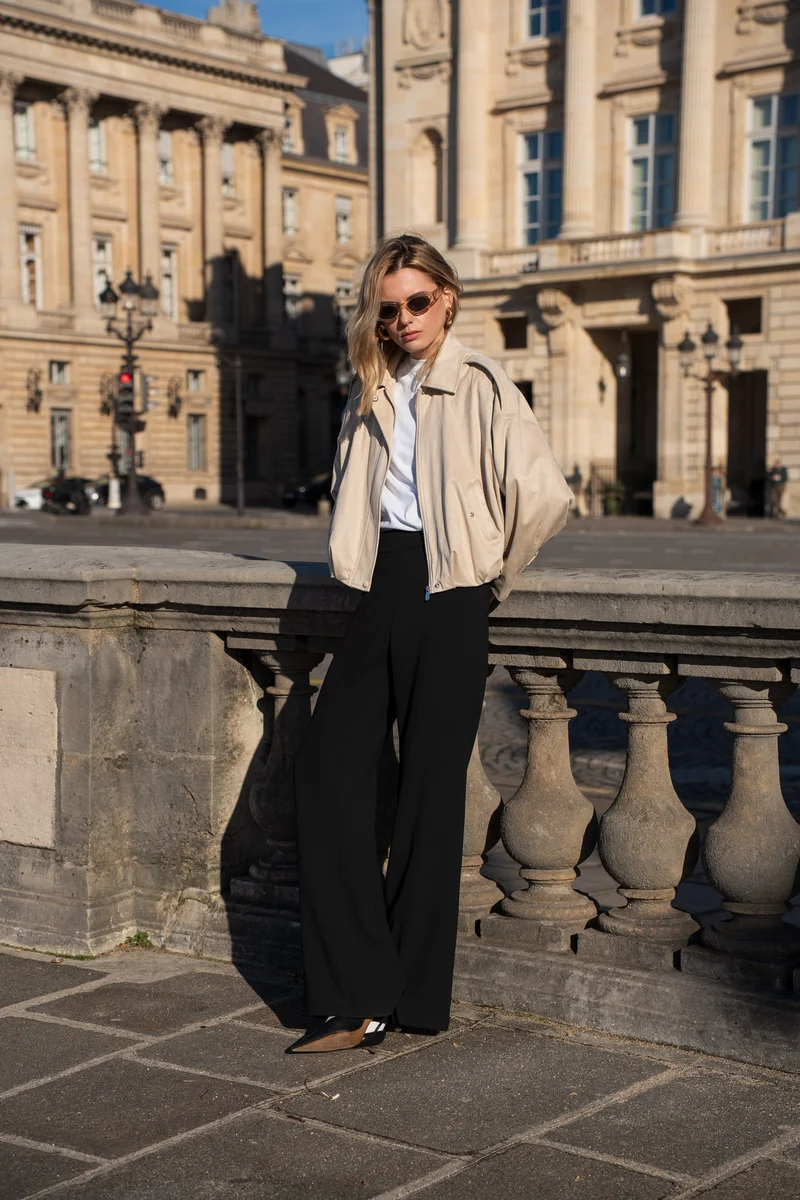 Veste oversize en suédine