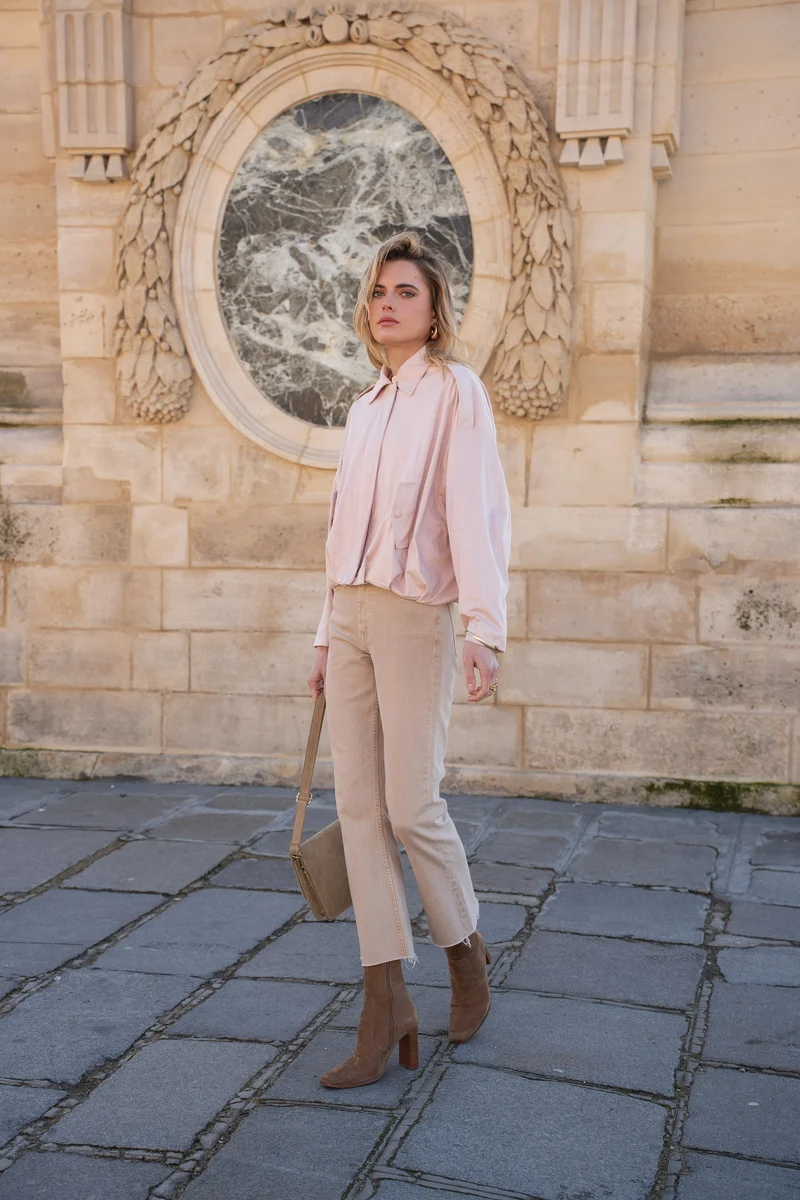 Veste oversize en suédine