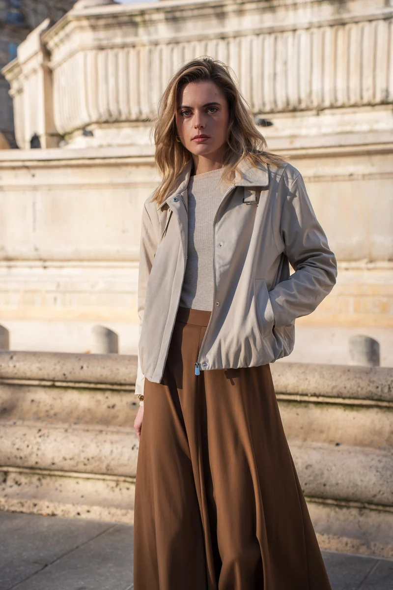 Veste suédine avec boucle
