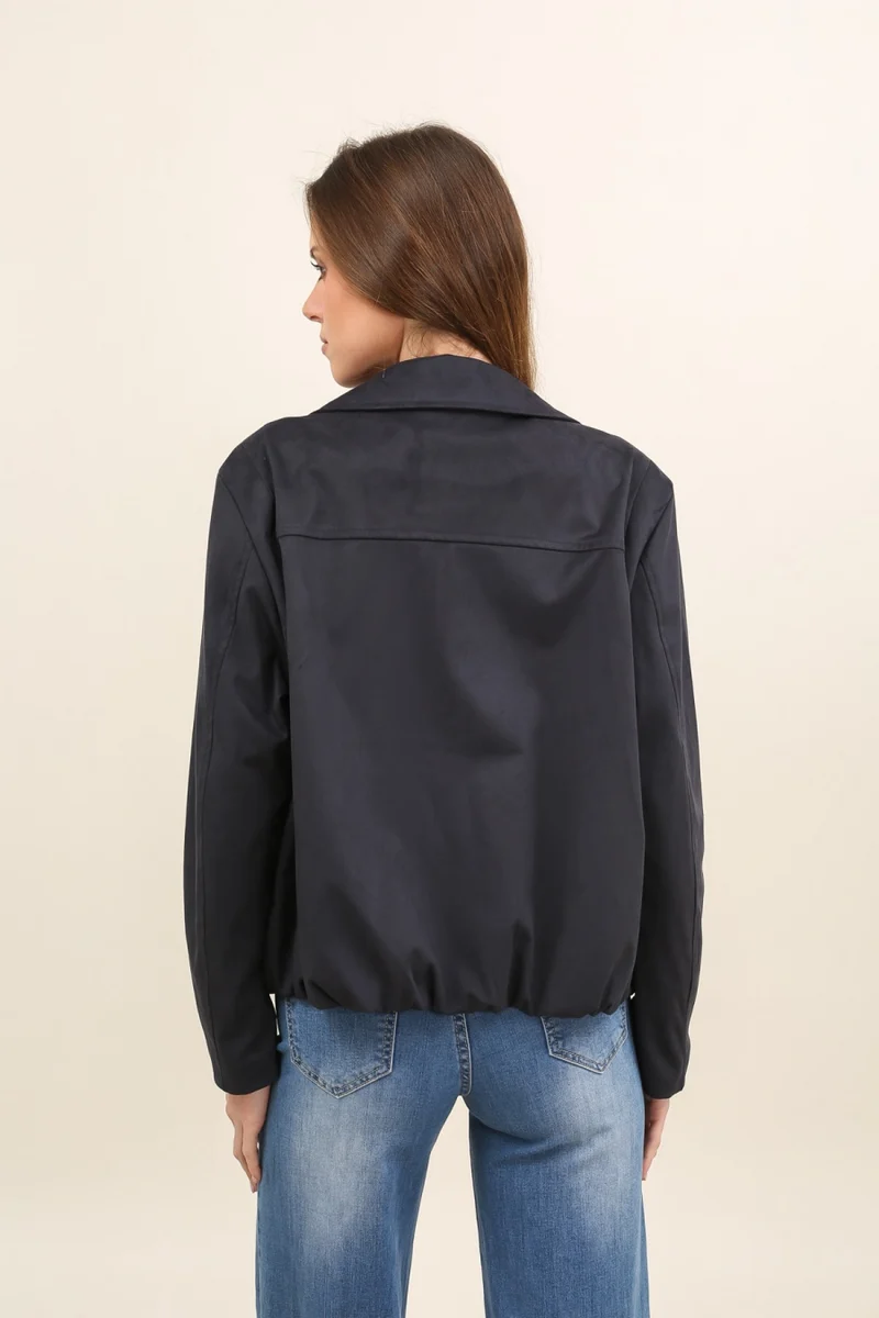 Veste suédine avec boucle