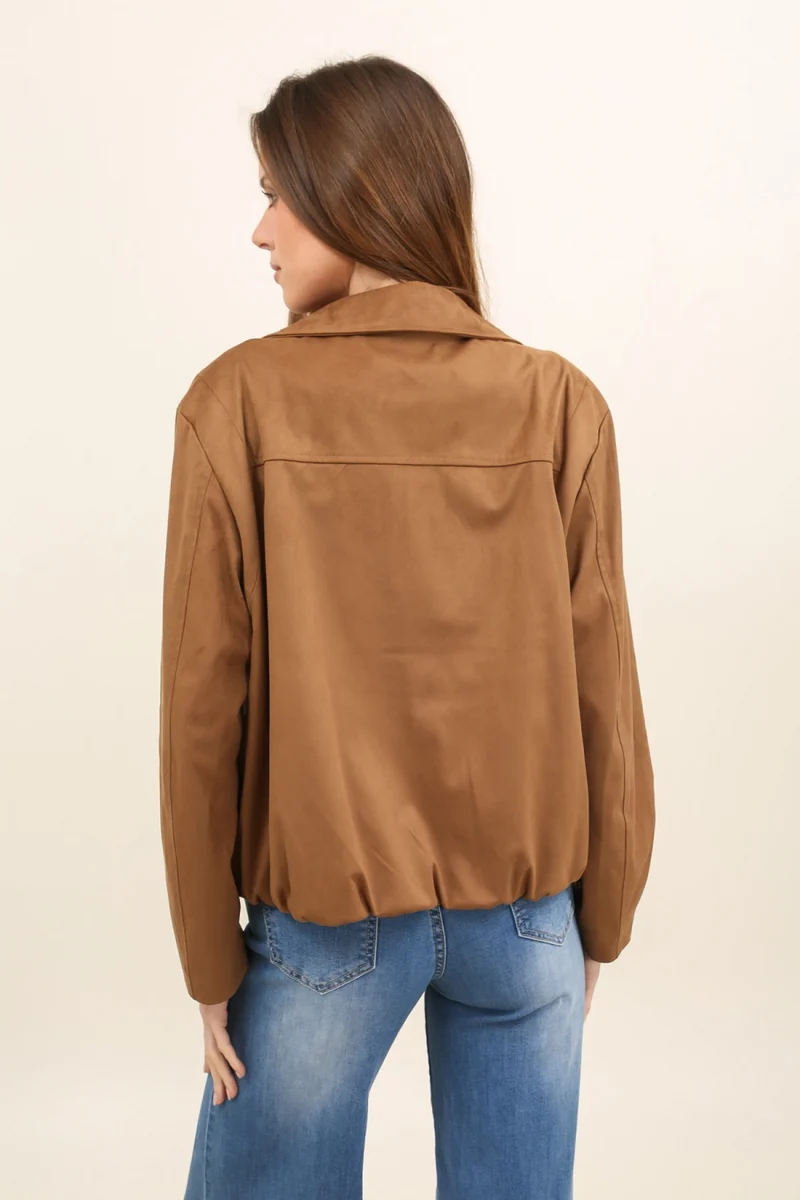 Veste suédine avec boucle