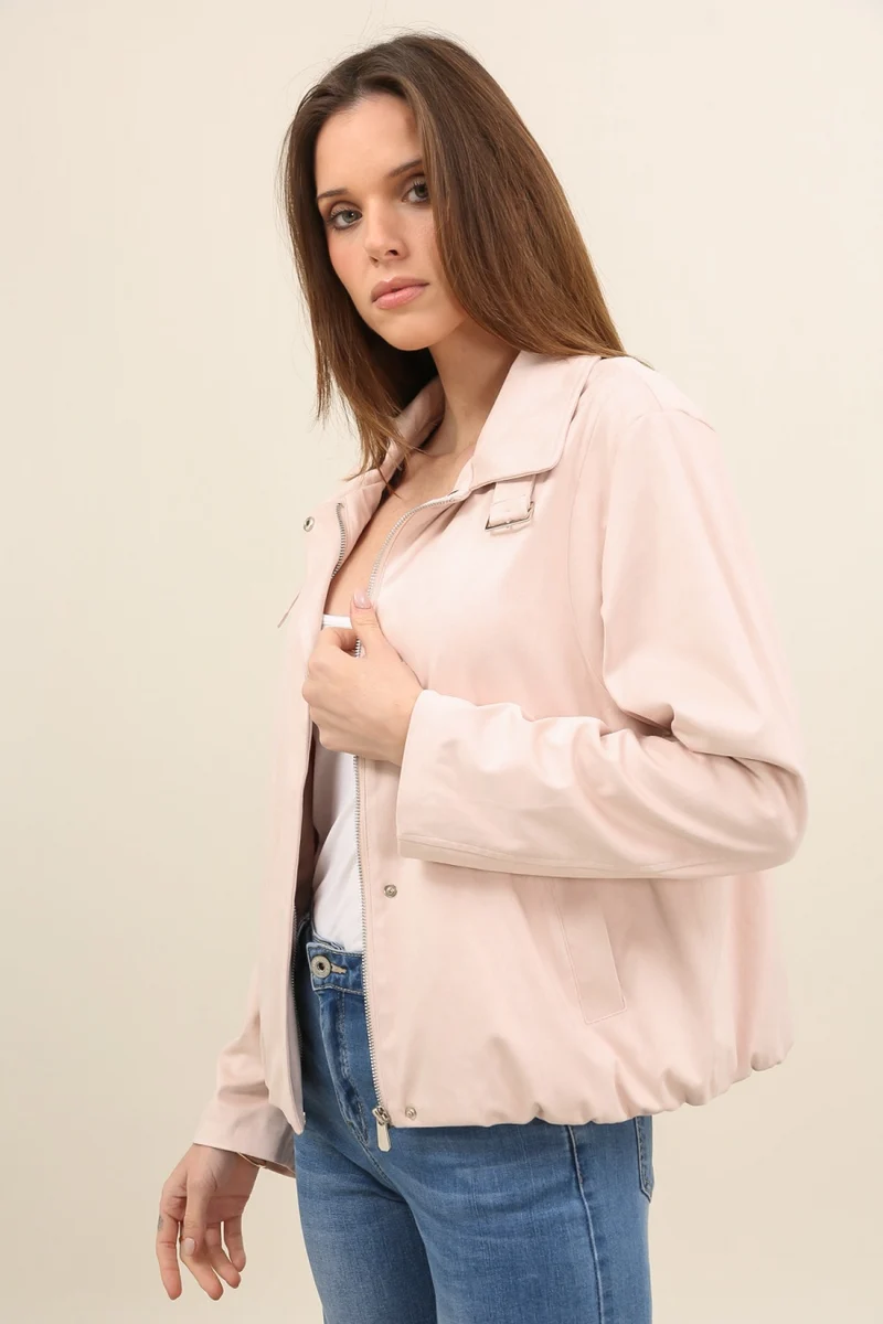 Veste suédine avec boucle