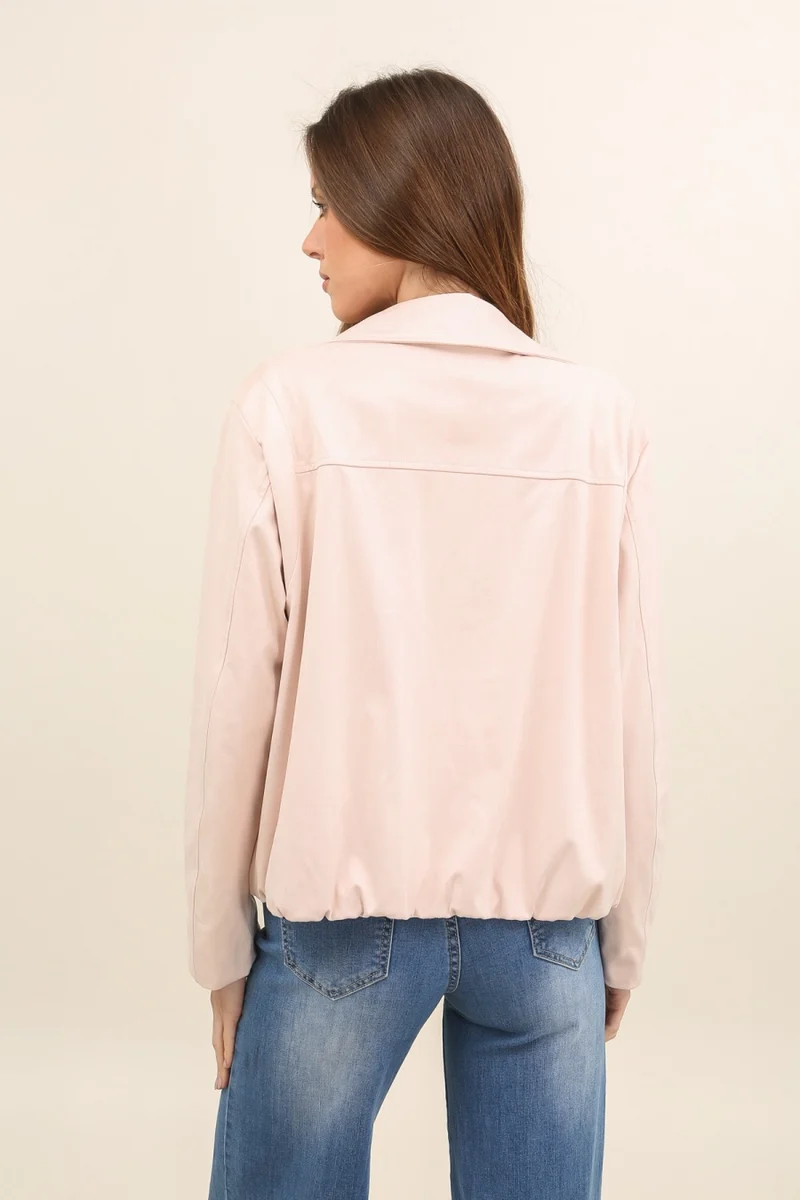 Veste suédine avec boucle