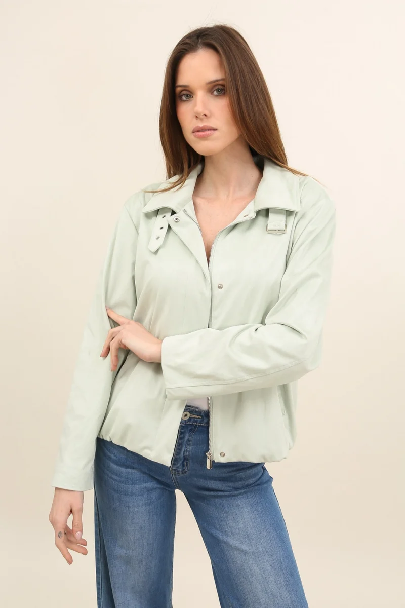 Veste suédine avec boucle