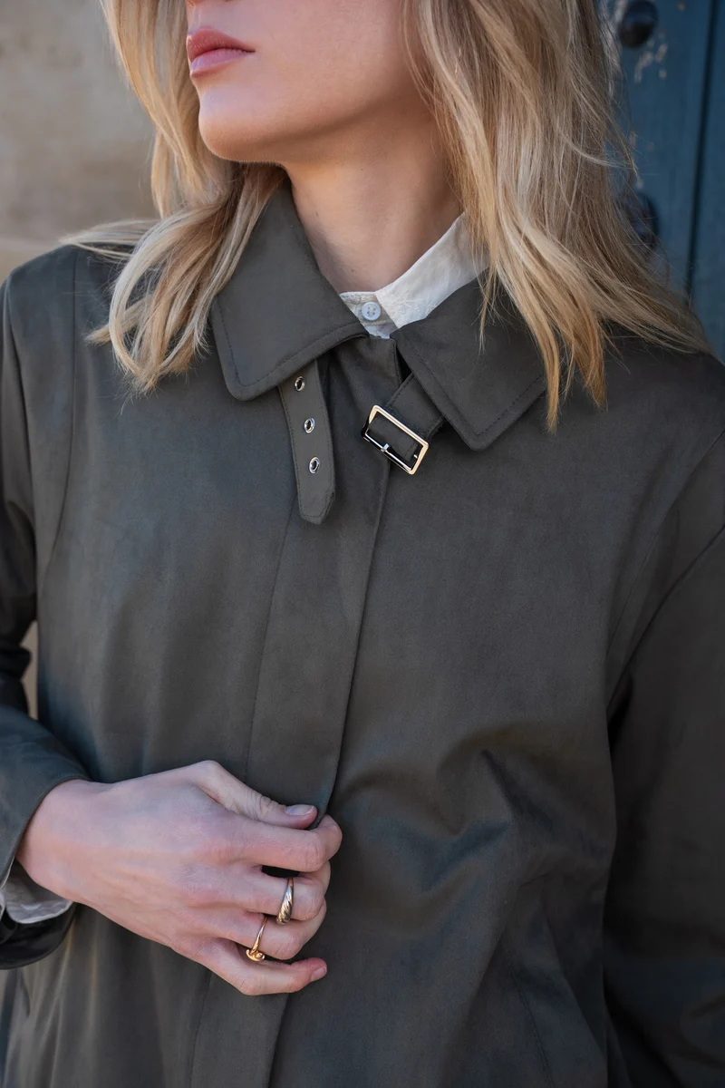 Veste suédine avec boucle
