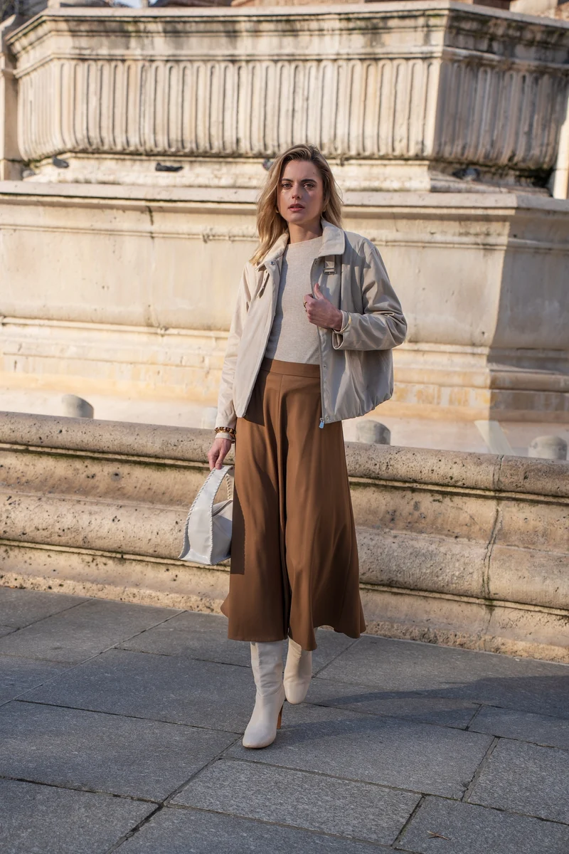 Veste suédine avec boucle