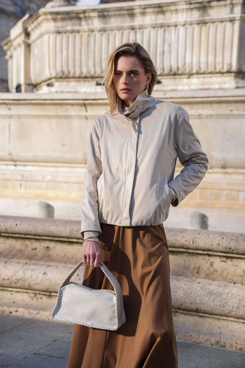 Veste suédine avec boucle