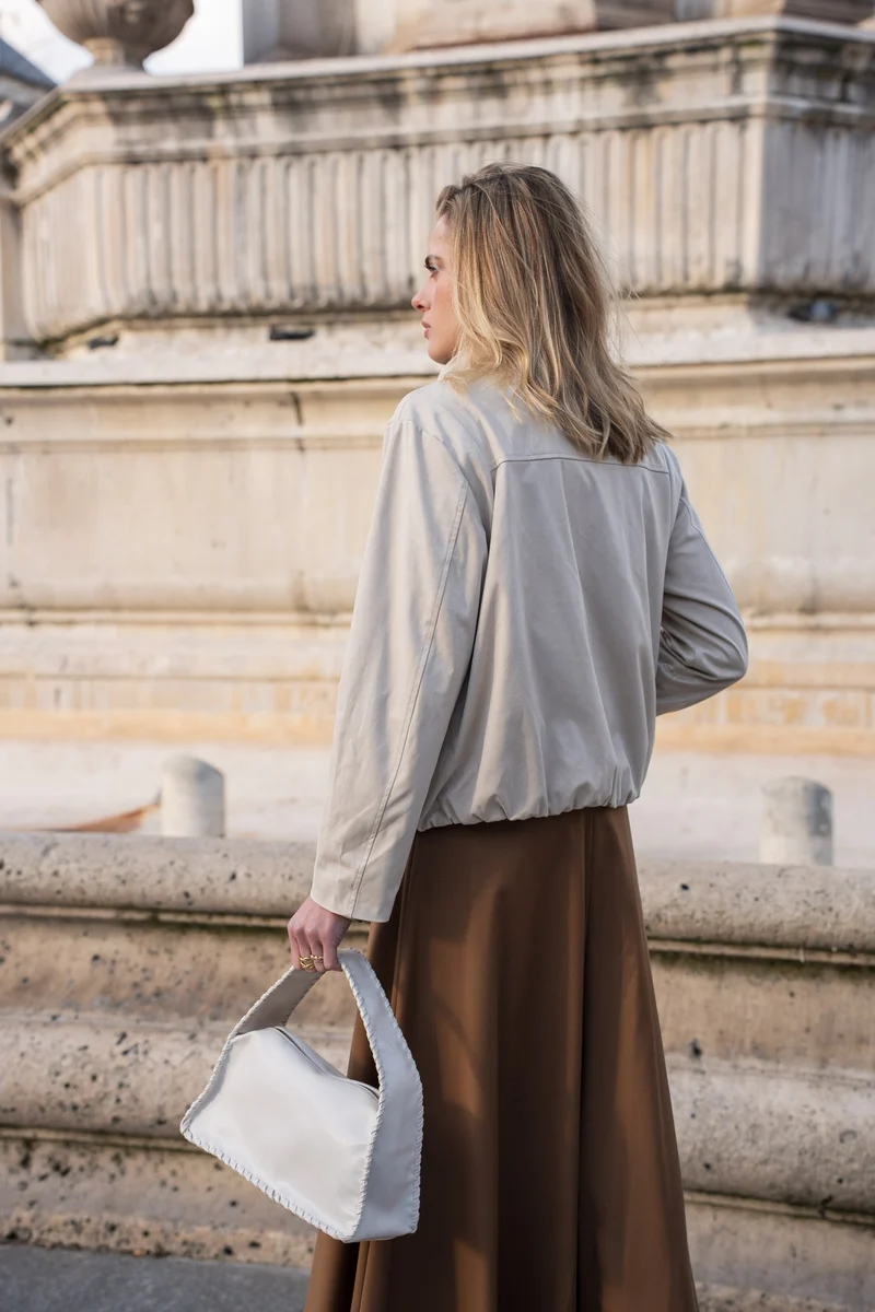 Veste suédine avec boucle