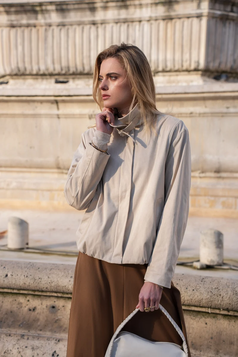 Veste suédine avec boucle