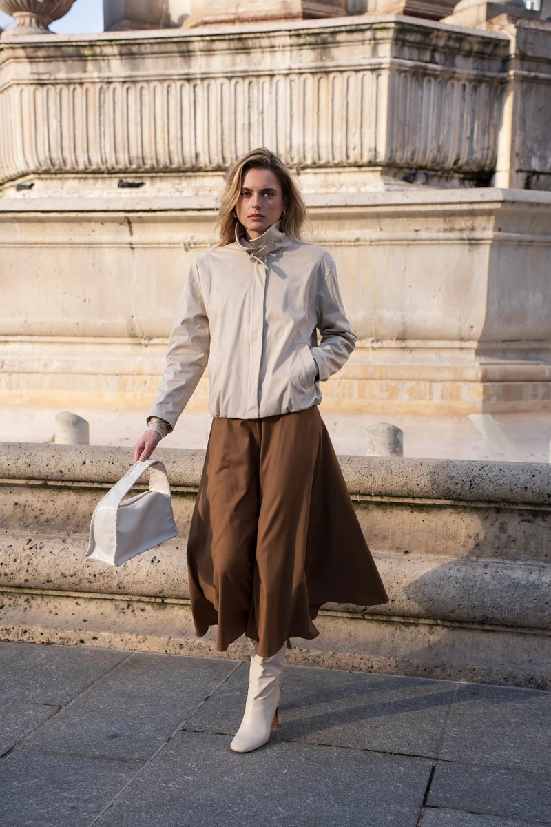 Veste suédine avec boucle