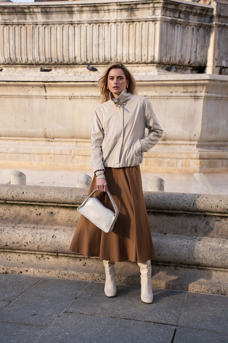Veste suédine avec boucle
