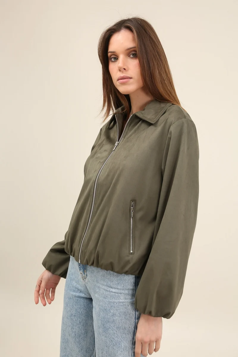Veste suédine