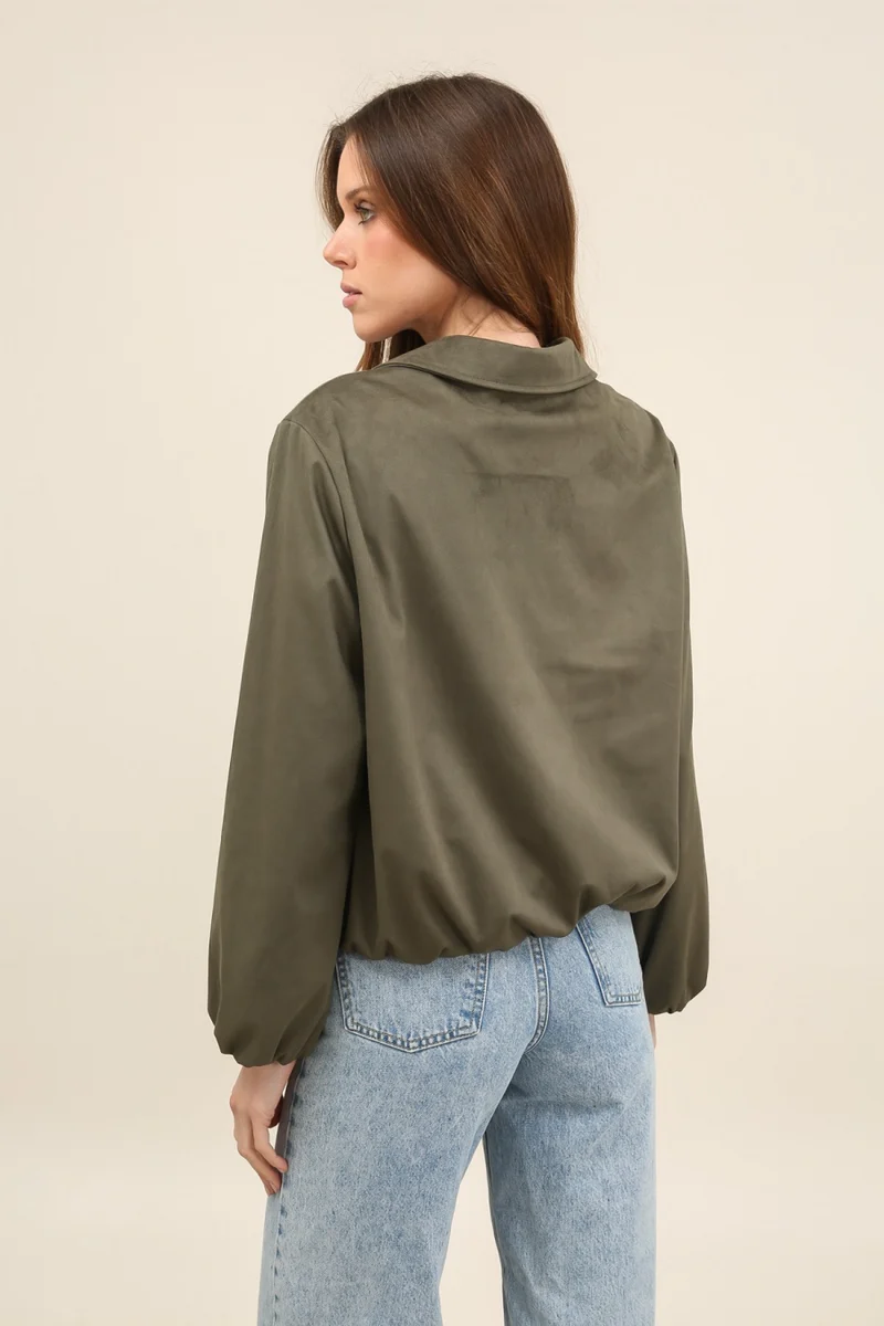 Veste suédine