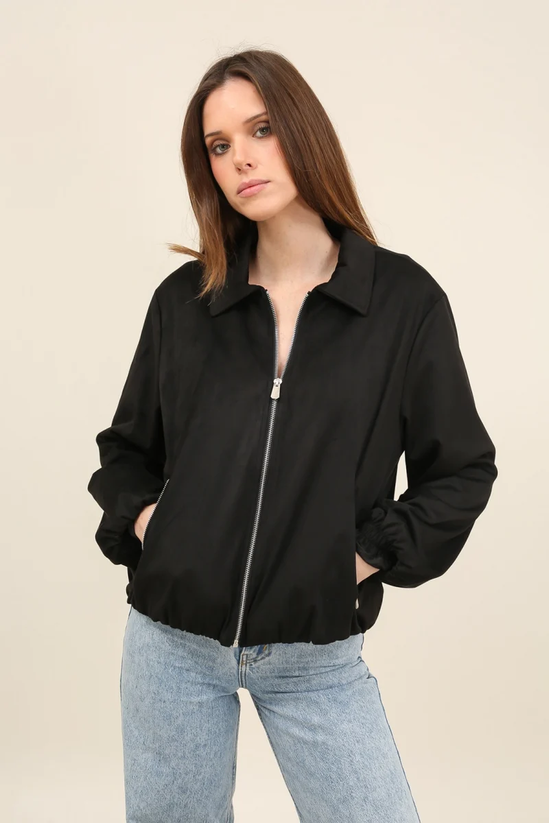 Veste suédine
