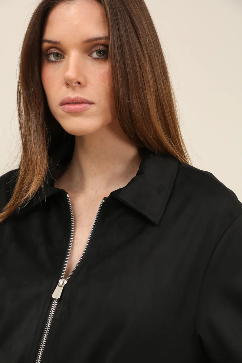 Veste suédine