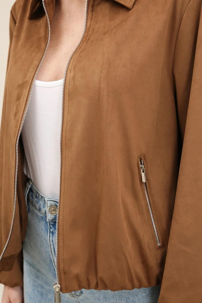 Veste suédine