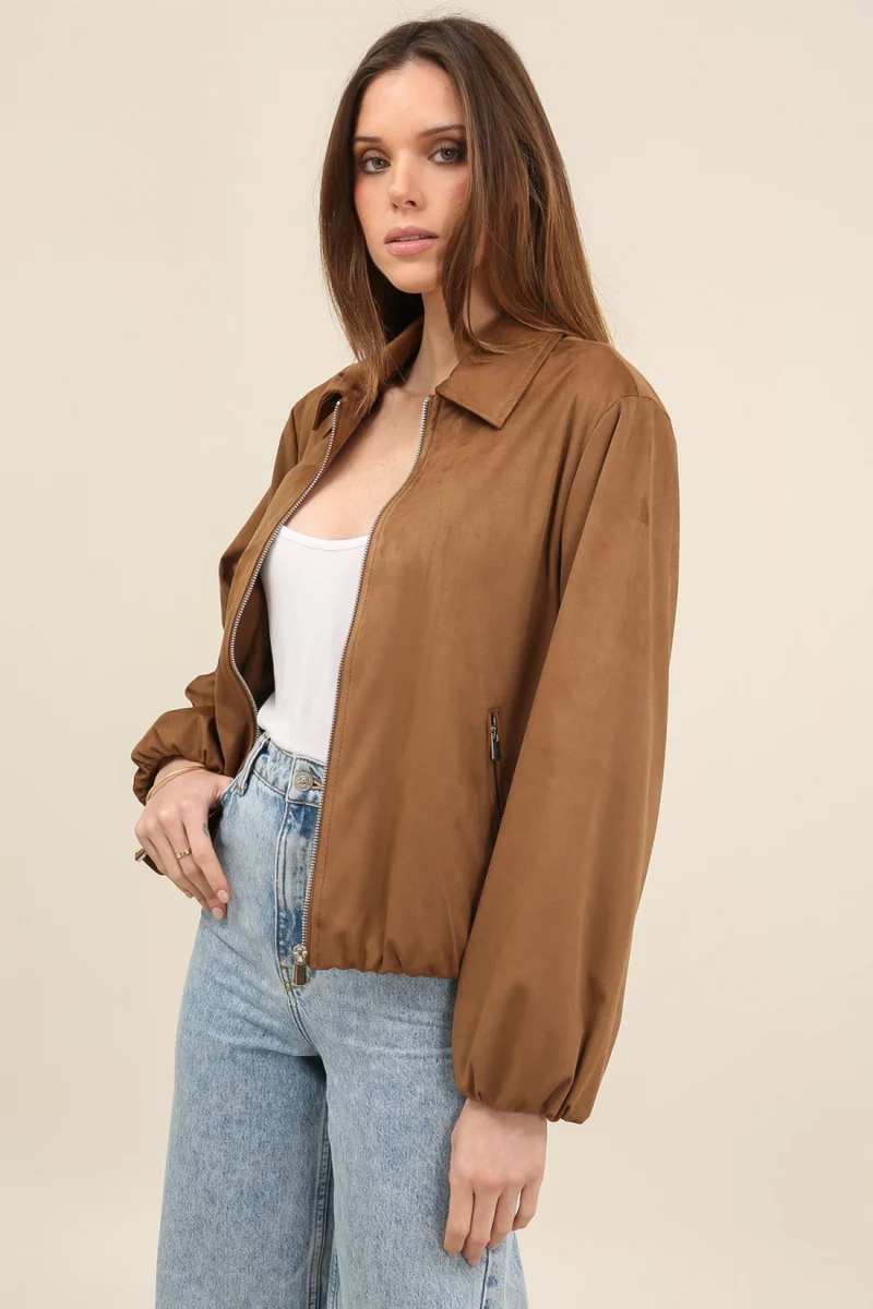 Veste suédine