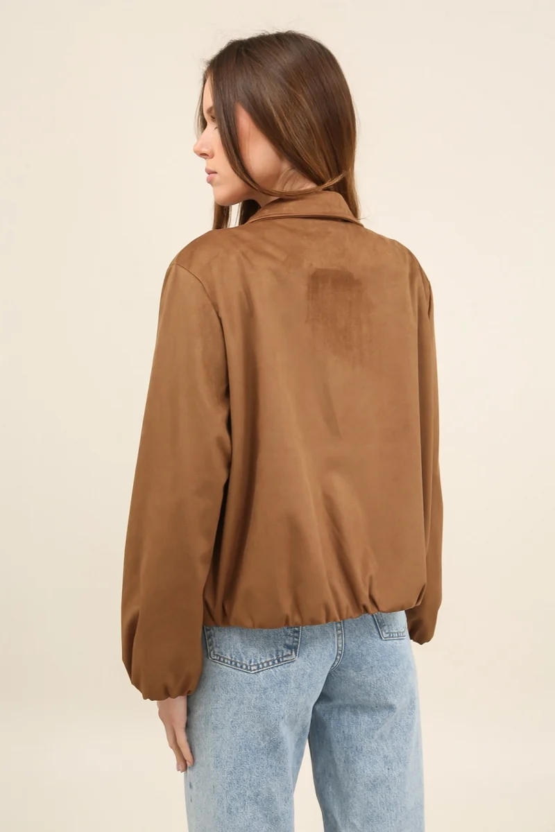 Veste suédine