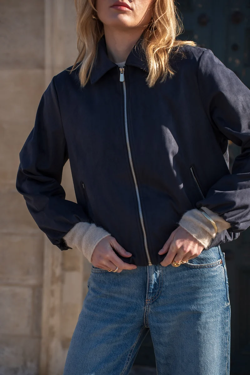 Veste suédine