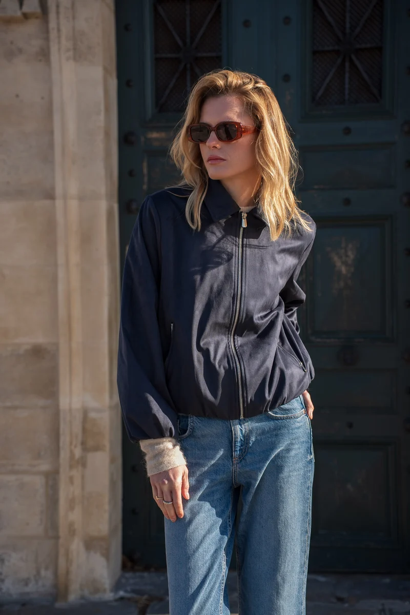 Veste suédine