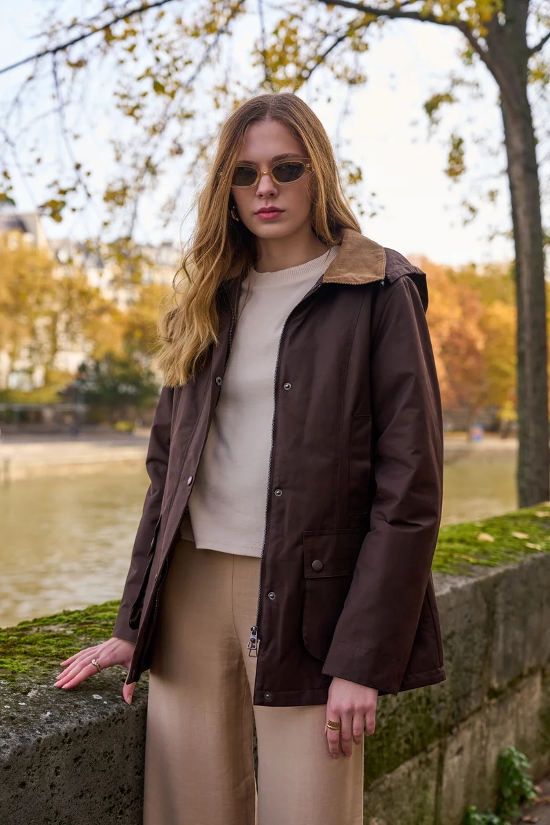 Parka coton fourrée